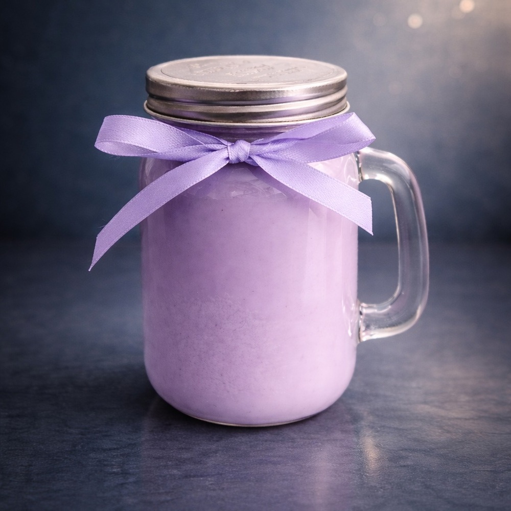 Hand poured,Small batch heavily scented in Imp of SDJ 59 Candle in Gls Mason Jar